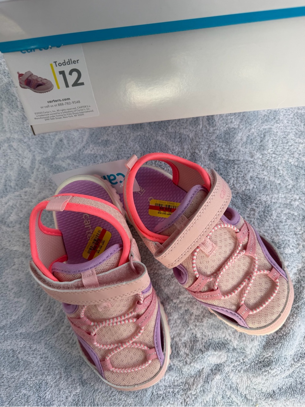 Carter's Pink & Purple Toddler Sport Sandals